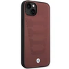 Apple iPhone 14 BMW odinis dėklas Seats Pattern MagSafe (BMHCP14S22RPSR) burgundy