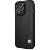 Apple iPhone 14 Pro Max BMW dėklas odinis Mėlyna Dots (BMHCP14X22RBDK) juodos spalvos