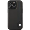 Apple iPhone 14 Pro Max BMW dėklas odinis Mėlyna Dots (BMHCP14X22RBDK) juodos spalvos
