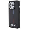 BMW BMHCP15L22PVTK Apple iPhone 15 Pro 6.1" dėklas telefonui juodos spalvos Quilted Tricolor
