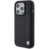 Apple iPhone 15 Pro BMW Bookcase Leather Textured&amp;Stripe (BMHCP15L22RDPK) telefono dėklas juodos spalvos