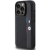 BMW BMHCP15L23PUPVK Apple iPhone 15 Pro 6.1" dėklas telefonui juodos spalvos Perforated Tricolor Line