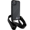 Apple iPhone 15 Plus / 14 Plus BMW dėklas M Edition Carbon Stripe &amp; Strap (BMHCP15M23PSCCK) juodos spalvos