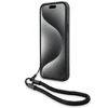 Apple iPhone 13 / 14 / 15 BMW dėklas Signature odinis Wordmark Cord (BMHCP15S23RMRLK) juodos spalvos