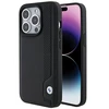 BMW BMHCP15X22RBDK Apple iPhone 15 Pro Max 6.1" dėklas telefonui juodos spalvos Leather Mėlyna Dots