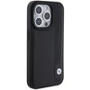 BMW BMHCP15X22RBDK Apple iPhone 15 Pro Max 6.1" dėklas telefonui juodos spalvos Leather Mėlyna Dots