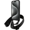 Apple iPhone 15 Pro Max BMW dėklas M Edition Carbon Tricolor Lines &amp; Strap (BMHCP15X23PSVTK) juodos spalvos