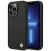BMW BMHCP15XSILBK Apple iPhone 15 Pro Max 6.7" dėklas telefonui juodos spalvos silikoninis Metal Logo