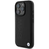 BMW BMHCP16LSLLBK Apple iPhone 16 Pro 6.3" dėklas telefonui juodos spalvos hardcase Leather Hot Stamp