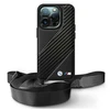 BMW BMHCP16X23PSCCK Apple iPhone 16 Pro Max 6.9" dėklas telefonui juodos spalvos M Edition Carbon Stripe &amp; Strap