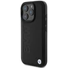 BMW Leather Hot Stamp Apple iPhone 16 Pro Max - dėklas telefonui juodos spalvos