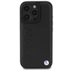 BMW Leather Hot Stamp Apple iPhone 16 Pro Max - dėklas telefonui juodos spalvos