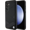 Samsung Galaxy S24 Plus BMW dėklas Signature odinis Crossing Lines Pattern (BMHCS24M23RCGPK) juodos spalvos