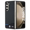 Samsung Galaxy Z Fold 5 BMW Dėklas odinis Carbon (BMHCZFD522NBCK) juodos spalvos