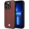 Apple iPhone 14 Pro BMW odinis dėklas Diamond Pattern MagSafe (BMHMP14L22RFGR) burgundy