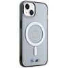 Apple iPhone 14 plus BMWdėklas Sidabrinis Ring MagSafe (BMHMP14MHCRS) skaidrus
