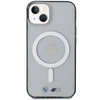 Apple iPhone 14 plus BMWdėklas Sidabrinis Ring MagSafe (BMHMP14MHCRS) skaidrus
