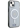 Apple iPhone 14 BMWdėklas Sidabrinis Ring MagSafe (BMHMP14SHCRS) skaidrus