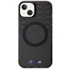 Dėklas Apple iPhone 14 BMW Pattern MagSafe (BMHMP14SHGPK) pilkos spalvos