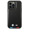Apple iPhone 14 Pro Max BMW odinis dėklas Stamp Tricolor MagSafe (BMHMP14X22PTDK) juodos spalvos