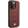 Apple iPhone 14 Pro Max BMW odinis dėklas Seats Pattern MagSafe MagSafe (BMHMP14X22RPSR) burgundy
