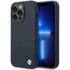 Apple iPhone 14 Pro Max BMW silikoninis dėklas Metal Logo MagSafe (BMHMP14XSILNA) mėlynos spalvos