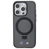 BMW BMHMP15LURSK Apple iPhone 15 Pro 6.1" dėklas telefonui juodos spalvos hardcase Ring Stand M Collection MagSafe