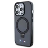 BMW BMHMP15LURSK Apple iPhone 15 Pro 6.1" dėklas telefonui juodos spalvos hardcase Ring Stand M Collection MagSafe