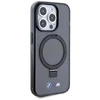 BMW BMHMP15LURSK Apple iPhone 15 Pro 6.1" dėklas telefonui juodos spalvos hardcase Ring Stand M Collection MagSafe