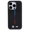 BMW Quilted Tricolor MagSafe - dėklas skirtas Apple iPhone 15 Pro Max Juodas