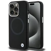 Apple iPhone 15 Pro Max BMW Signature Liquid silikoninis dėklas MagSafe (BMHMP15XSILBK2) juodos spalvos