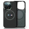 BMW BMHMP16S23SROK Apple iPhone 16 6.1" dėklas telefonui juodos spalvos M Silikoninis Printed Ring MagSafe