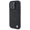 BMW BMHMP16X23RTPK Apple iPhone 16 Pro Max 6.9" dėklas telefonui juodos spalvos Sign Leather Half Textured And Circle MagSafe