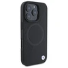 BMW BMHMP16X23RTPK Apple iPhone 16 Pro Max 6.9" dėklas telefonui juodos spalvos Sign Leather Half Textured And Circle MagSafe