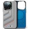 BMW BMHMP16X23SLIG Apple iPhone 16 Pro Max 6.9" dėklas telefonui pilkos spalvos Silikoninis Turning Lines MagSafe