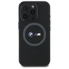 BMW BMHMP16X23SROK Apple iPhone 16 Pro Max 6.9" dėklas telefonui juodos spalvos M Silikoninis Printed Ring MagSafe