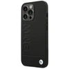 BMW BMHCP14XSLLBK Apple iPhone 14 Pro Max 6,7" dėklas telefonui juodos spalvos Leather Stamp