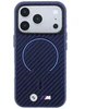 Dėklas BMW M Carbon Printed Ring MagSafe do iPhone 18 Pro / 17 Pro tamsiai mėlyna