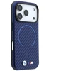 Dėklas BMW M Carbon Printed Ring MagSafe do iPhone 18 Pro Max / 17 Pro Max tamsiai mėlyna