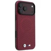 Dėklas BMW M Carbon Printed Ring MagSafe do iPhone 18 Pro Max / 17 Pro Max raudona