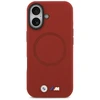 BMW M FW Metal Logo MagSafe dėklas skirtas Apple iPhone 17 raudonos spalvos