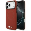 BMW M FW Metal Logo MagSafe dėklas skirtas Apple iPhone 17 Pro Max raudonos spalvos
