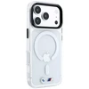 BMW M IML blizgaus metalo logotipas ir apdaila MagSafe dėklas, skirtas iPhone 17 Pro / 18 Pro - permatomas