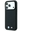 Dėklas BMW M Mėlyna Perfo Metal Logo MagSafe do iPhone 18 Pro / 17 Pro juoda