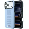 BMW M Mėlyna Perfo metalinis logotipas MagSafe dėklas, skirtas iPhone 18 Pro Max / 17 Pro Max, mėlynas
