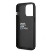 BMW Leather Carbon telefono dėklas iPhone 14 Pro Max, juodas