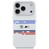 BMW M Silicon Horizontal Line MagSafe Dėklas skirtas Apple iPhone 17 Pro baltos spalvos