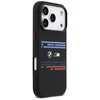 BMW M Silicon Horizontal Line MagSafe Dėklas skirtas Apple iPhone 17 Pro juodos spalvos