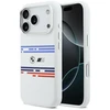 BMW M Silicon Horizontal Line MagSafe Dėklas skirtas Apple iPhone 17 Pro baltos spalvos