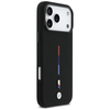 BMW M Silicon Tricolor Line MagSafe Dėklas skirtas Apple iPhone 17 Pro Max juodos spalvos